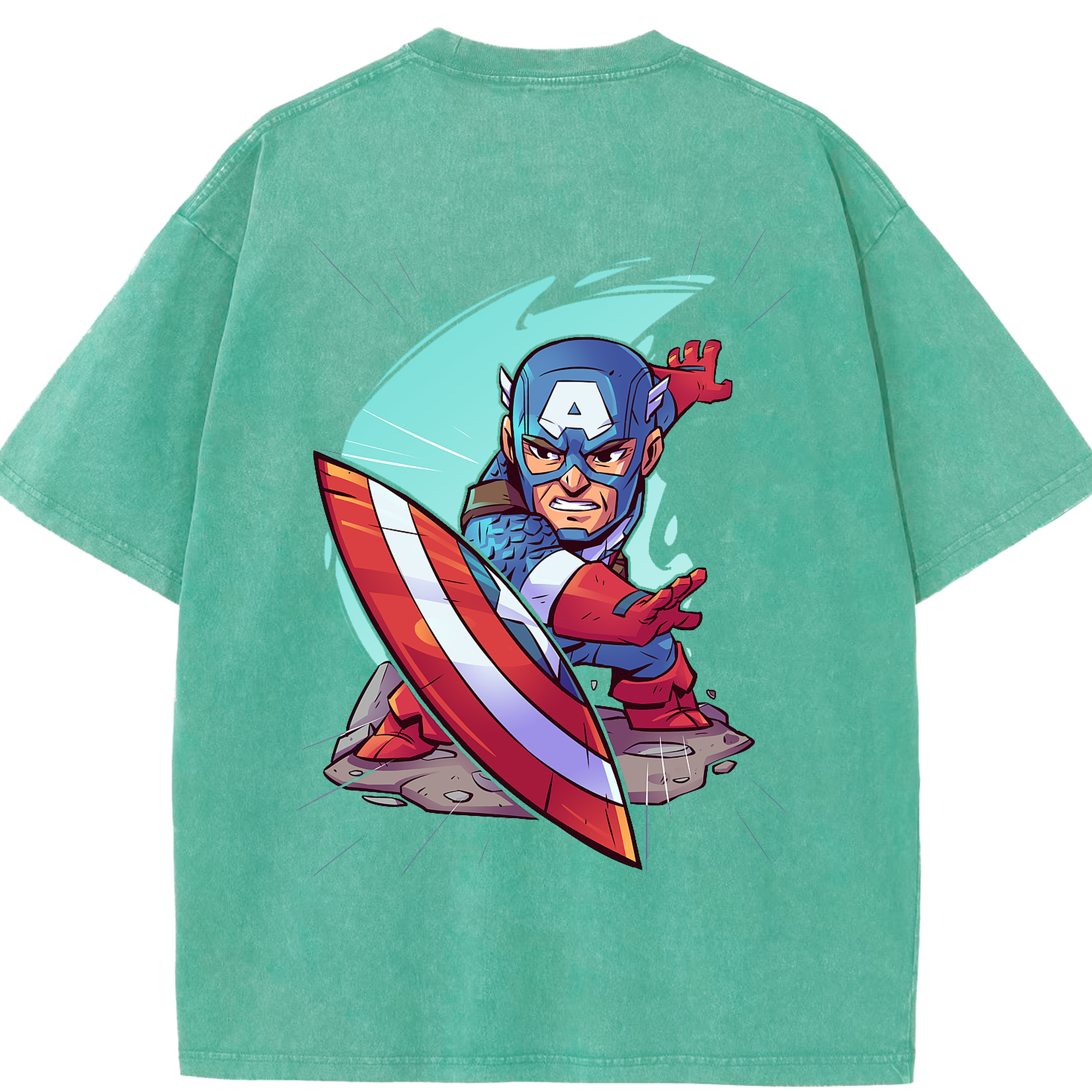 （画像用） アベンジャーズ The Avengers 綿100% ヴィンテージ風 半袖Tシャツ（背面プリント）